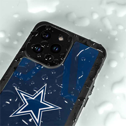 NFL Dallas Cowboys Double Vision iPhone 15 Pro Waterproof Case
